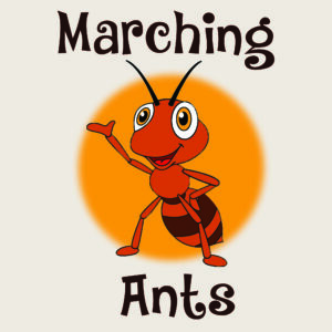 marching ants animation logo
